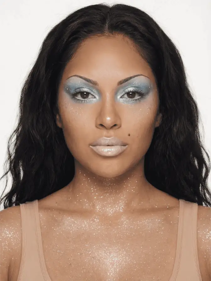 2000s Y2K makeup look
