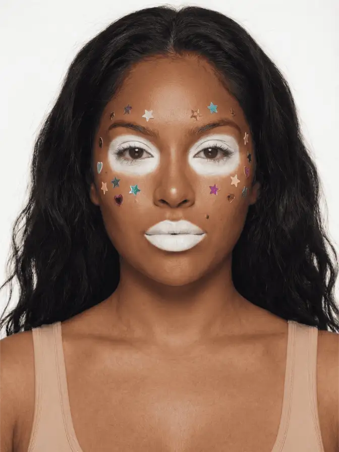 Ganguro makeup look