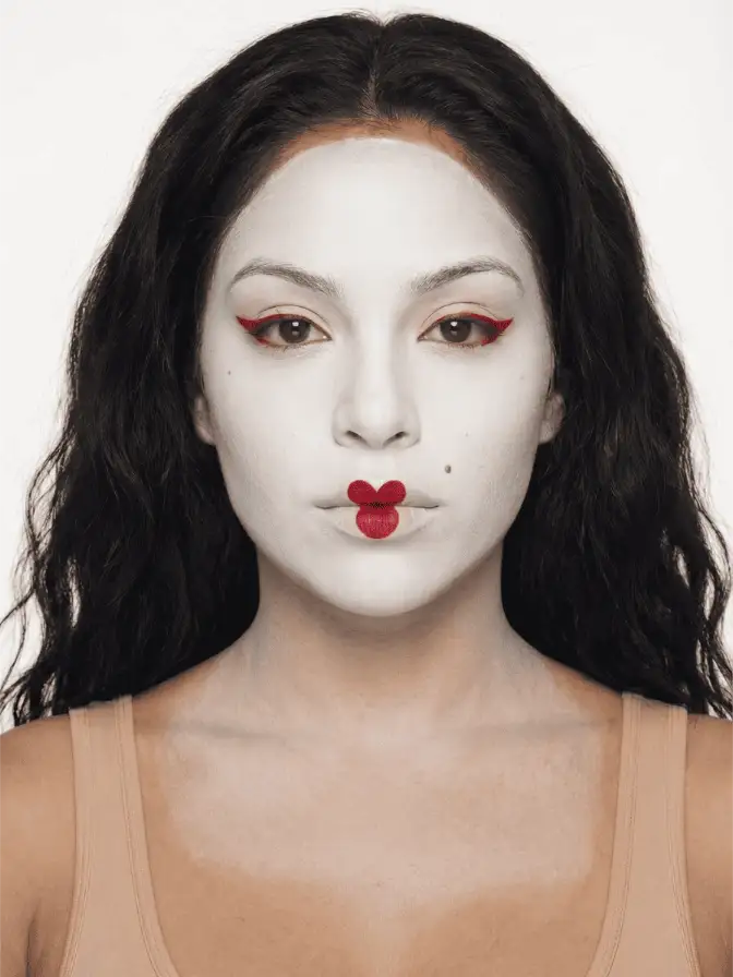 Geisha makeup look